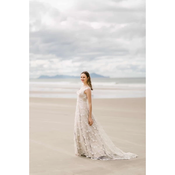 Guipure lace dress